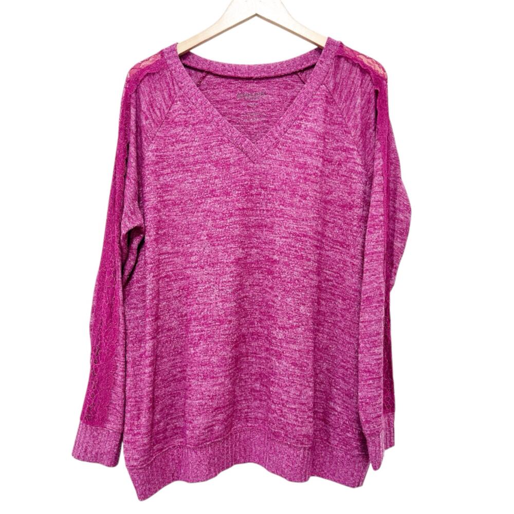 Torrid Super Soft Plush Pink Sweater Sz 1X